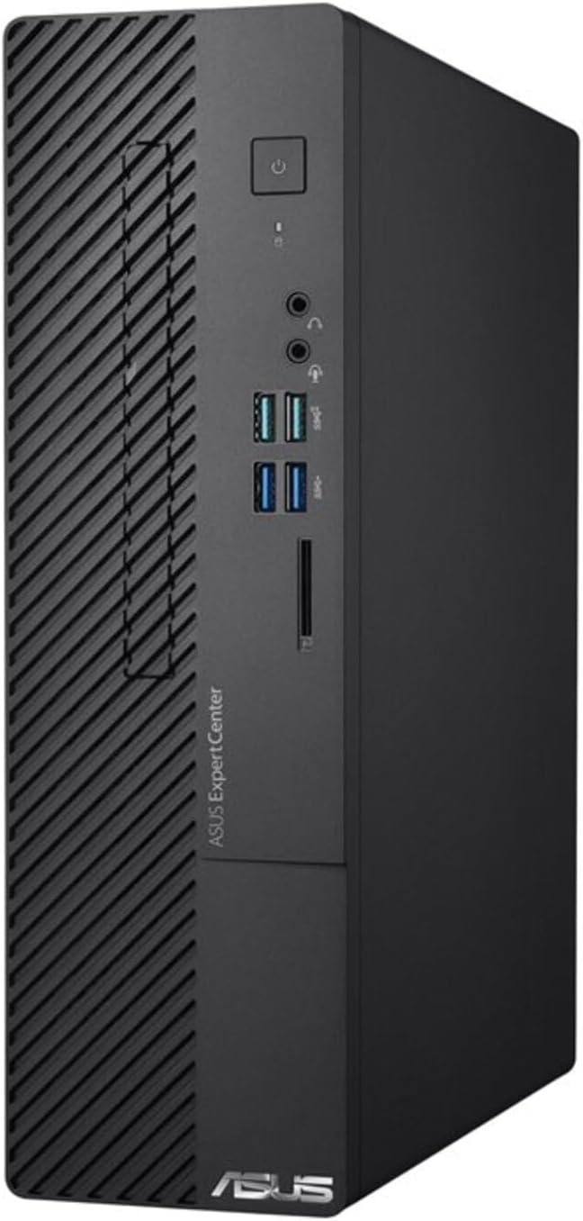 ASUS ExpertCenter D500SC Small Form Factor Desktop PC, Intel Core i5-11400, 8GB DDR4 RAM, 256GB PCIe SSD, TPM, Windows 10 Pro, Black, D500SC-XH502