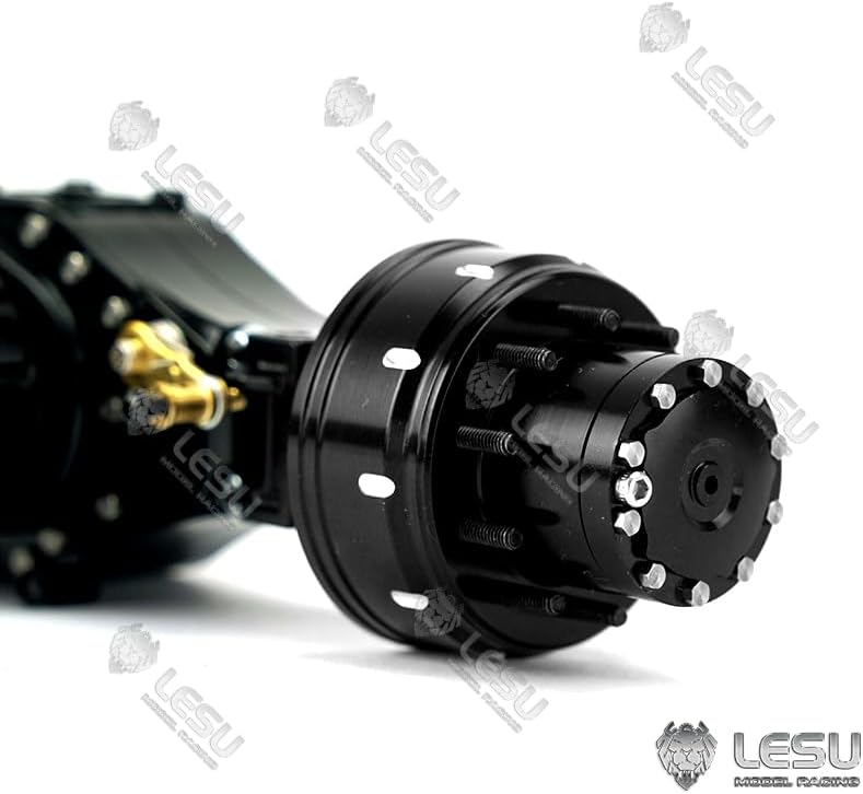 LESU Metal Rear Reduction Axle Interaxle Differential 1/14 Tractor Truck Dumper