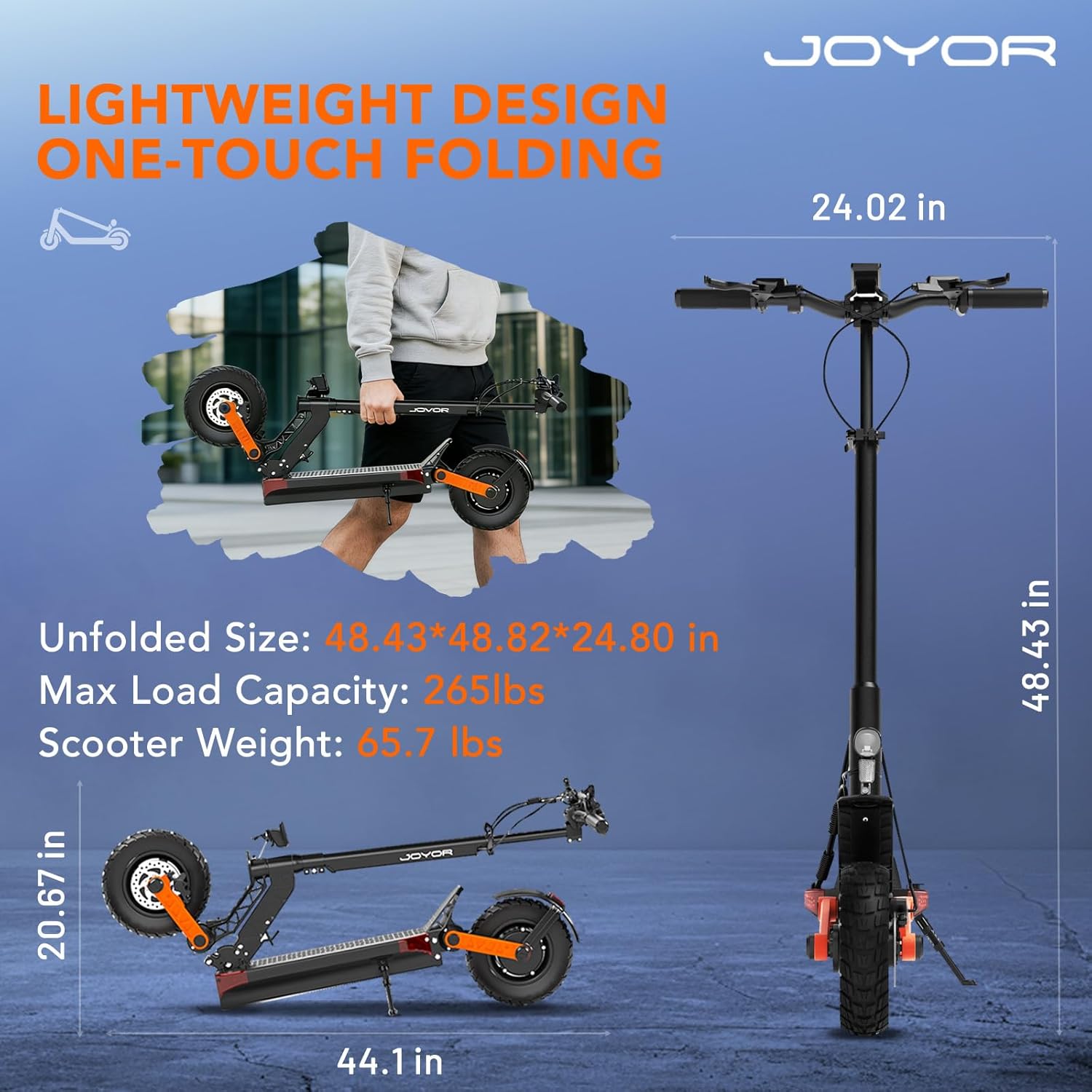 S10 Electric Scooter for Adult,1000W*2 Dual Motor, 40 MPH Top Speed & 46 Miles Range, 10