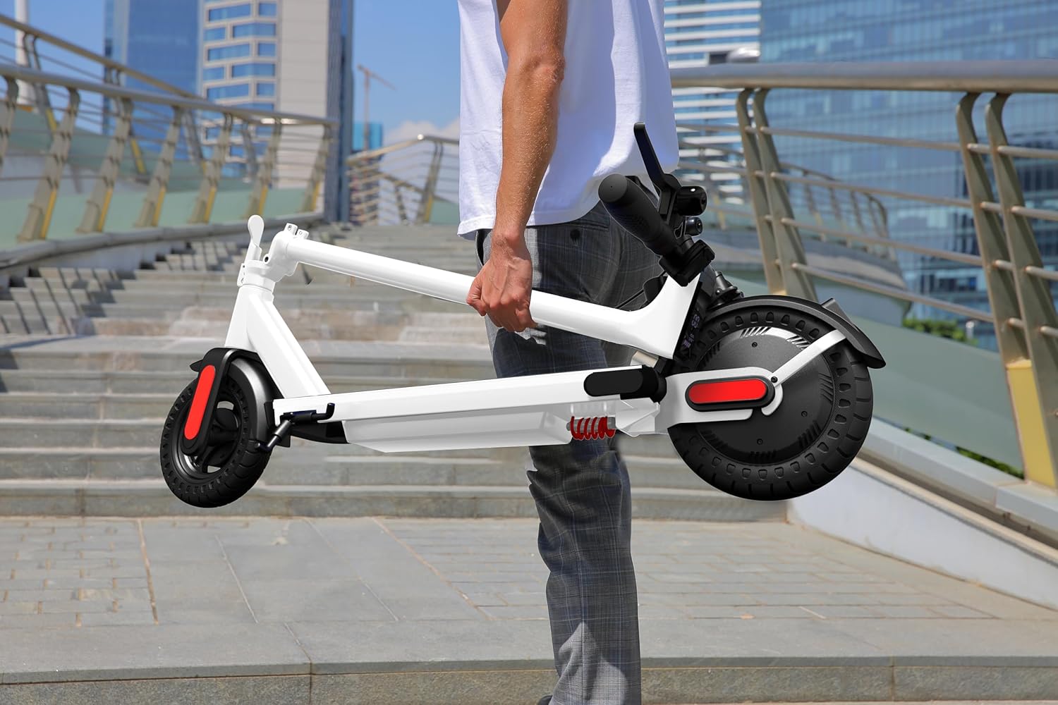 Caroma Electric Scooter Adults, Powerful 350W/500W/750W Motor, Top Speed 20/25 Mph & 18/25/30 Miles Range, 8.5