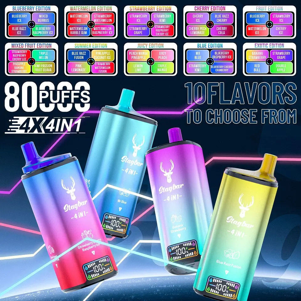STAG BAR 80K 4 in 1 (10pcs) - MYEU VAPES