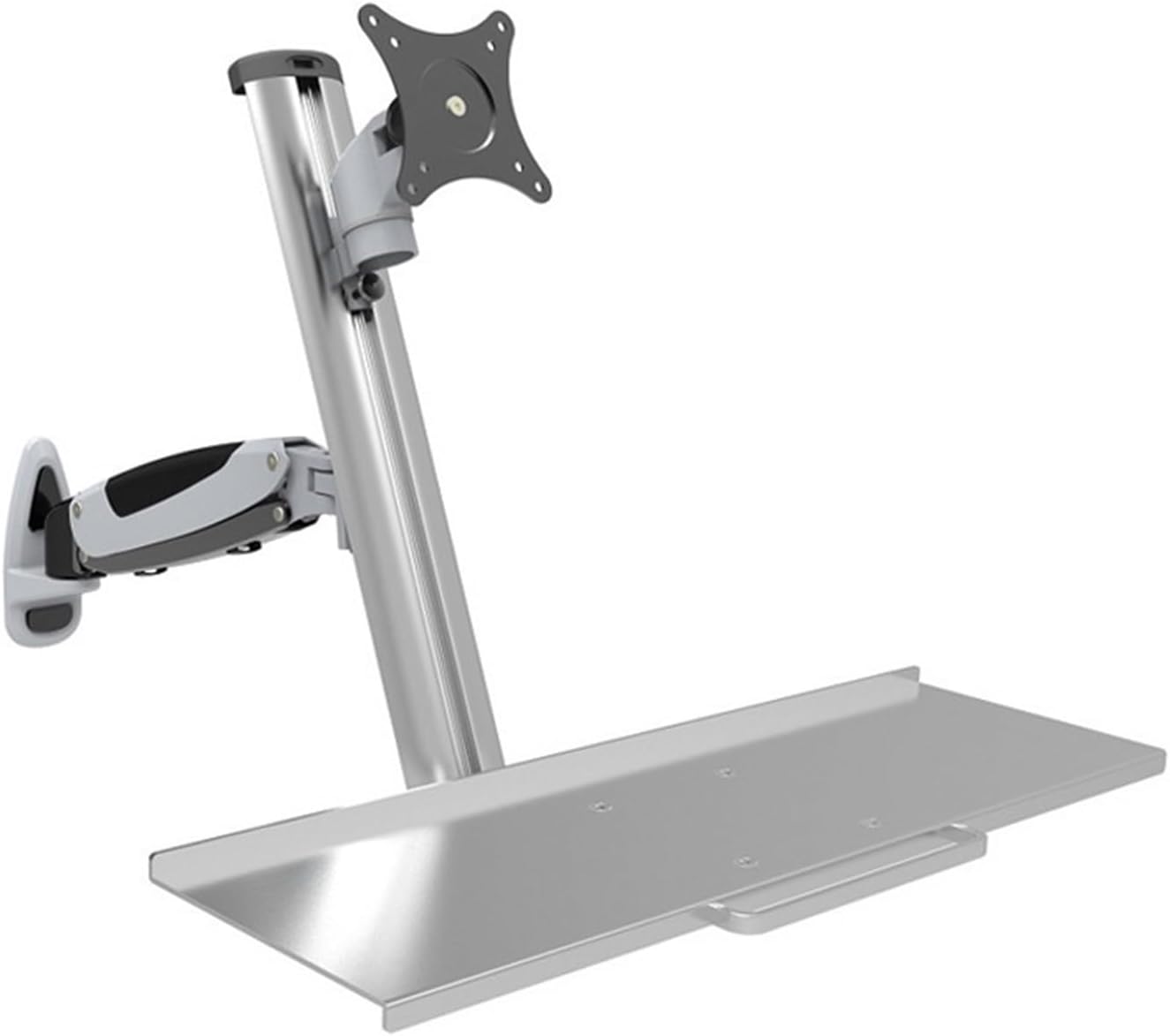 Monitor Stand Industrial Supporting Machine Computer Stand WS04 with Keyboard Tray Lifting