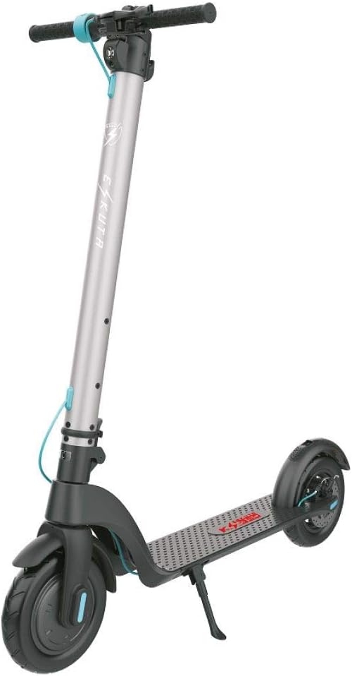 Eskuta KS-350 Long-Range Electric Powerful Kick Scooter, Ultra-Portable, Lightweight with Removable Quick Charging Battery, Triple Brakes & LED Digital Technology
