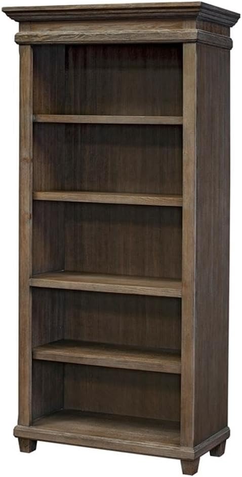Martin Furniture Open Bookcase, Weathered Dove