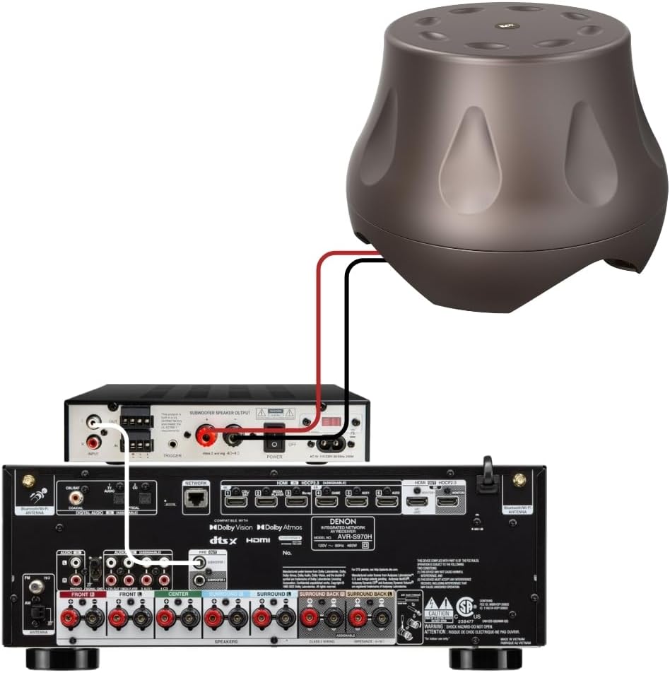 OSD Audio Forza 103 Outdoor Weatherproof Subwoofer with 200W Class D Sub Amplifier