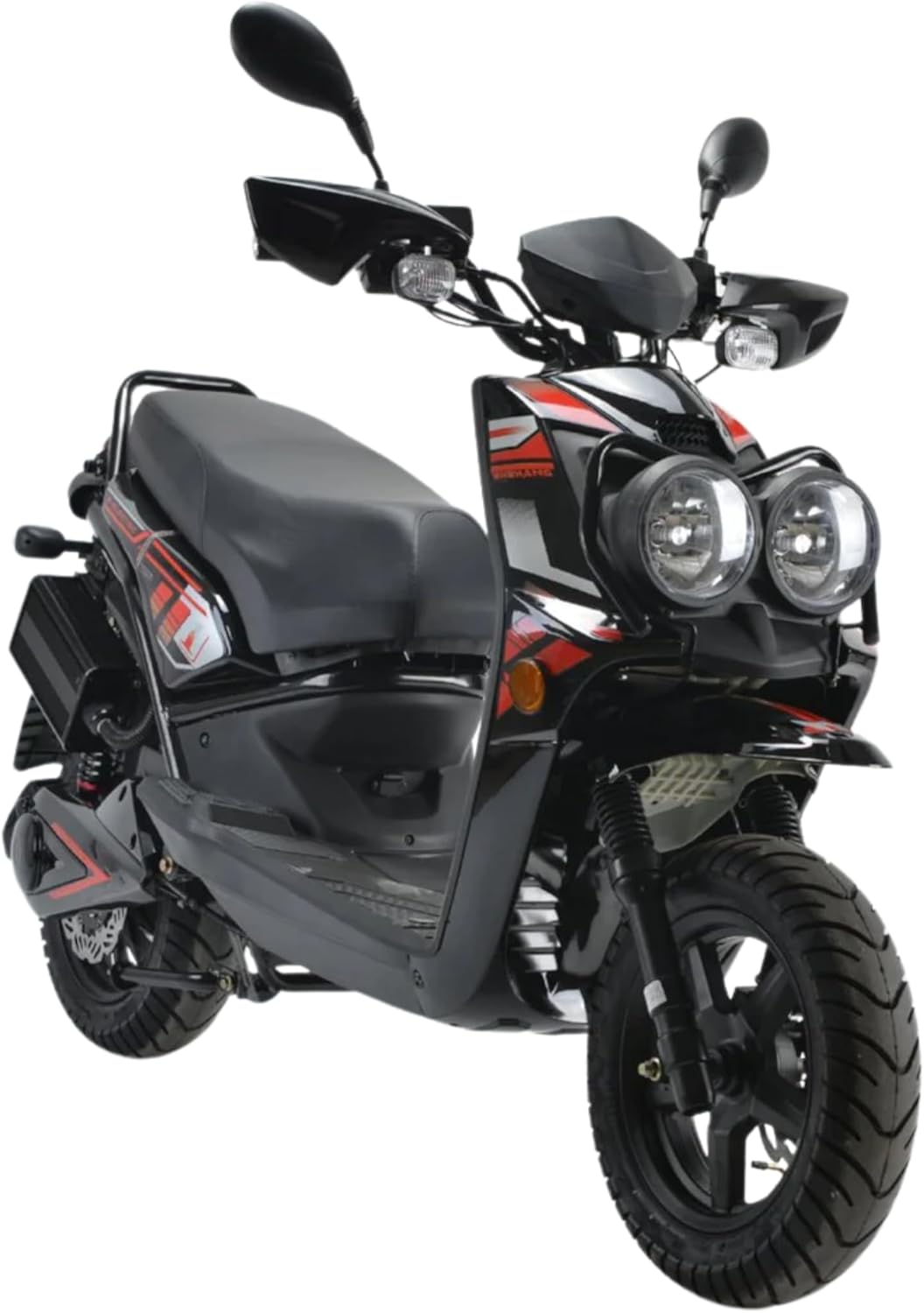 Venom E-Moped 2000W Brushless Motor 72V Lead-Acid Battery | 30-50 Mile Range | Hydraulic Disk Brakes | Solid Suspension | 32