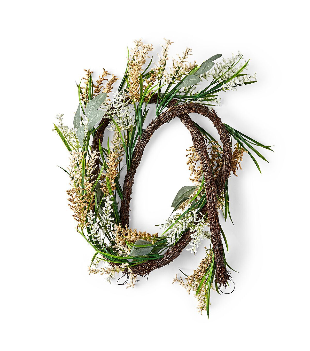 Coordinating Spring Pink & Purple Berry Wreath & Garland