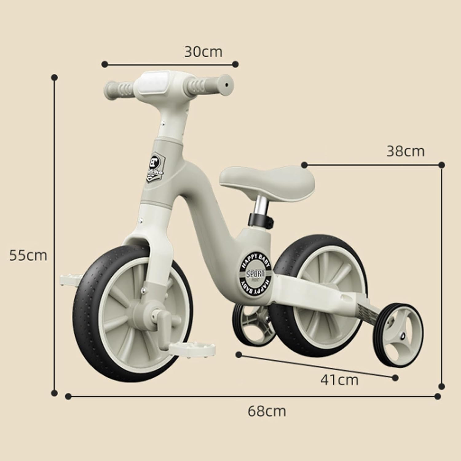 Kids Bike Kid Balance Car for 2-8 Years Old Kids Bicycle A Variable Balance Tricycle Bike with Music Children's Bicycle