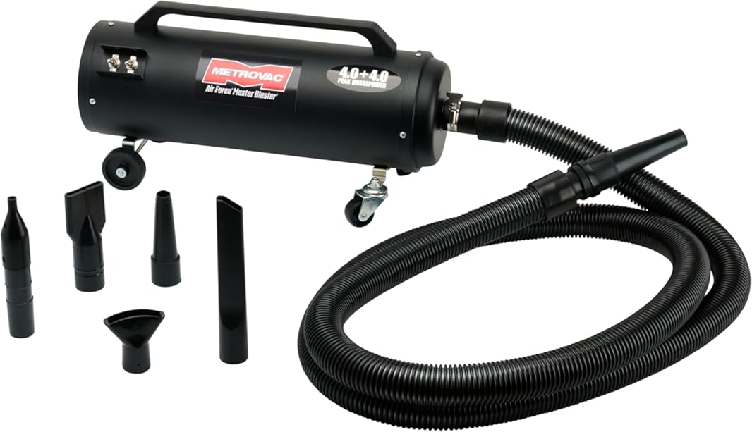 MetroVac MB-3CDSWB Air Force Master Blaster, Car & Motorcycle Vacuum Cleaner, Dryer w/ Accessories, Powerful Air Duster, Car Cleaner, Wall Bracket