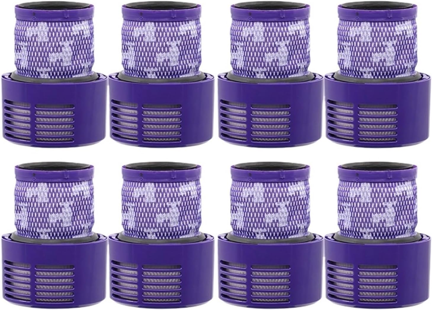 rqhdd Vacuum Attachment Compatible with Dyson V10 Hepa Filter Accessories Robot Vacuum Cleaner SV12 Washable Filter Replacement Cleaning Spare Parts(8pcs)