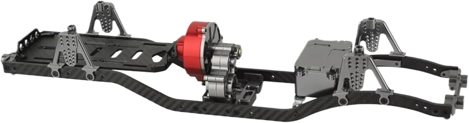 RC Chassis Frame Parts For Axial For SCX10 1/10 RC Model Crawler Car Parts 313mm Wheelbase Metal Body For Chassis Frame With Transmission Gearbox Kit