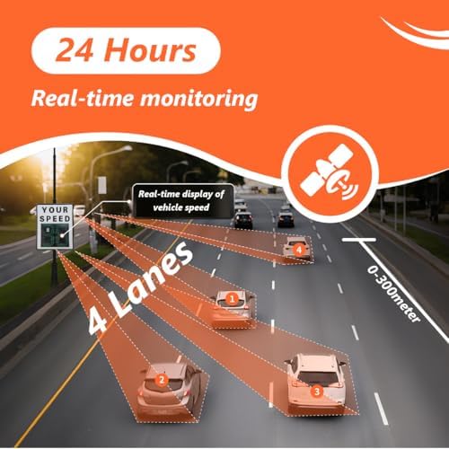Solar Powered LED Speed Limit Radar Sign for Highways, 60x75cm Traffic Control Display, Solar Radar Feedback Sign for Speed-Limited Roads, Enhanced Visibility Safety