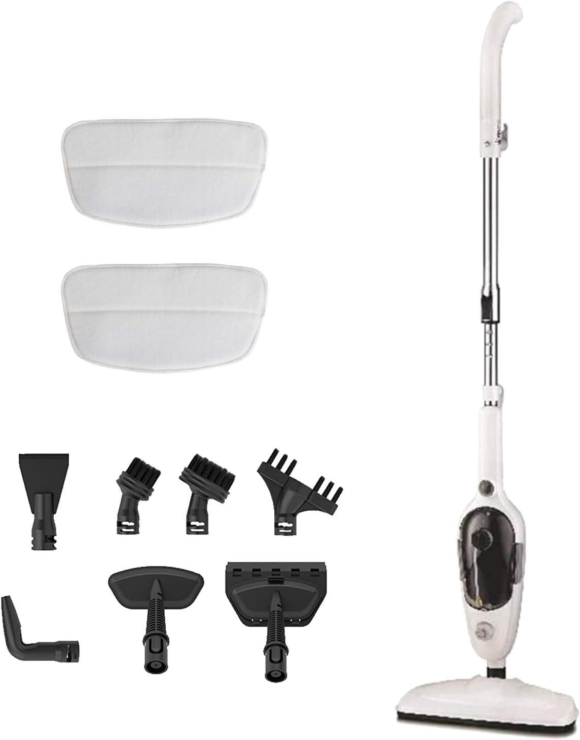 MLLXUXANCC Handheld Steam Mop High Temperature Cleaner All-in-One Carpet Floor 1300W Electric Mop Hard Floor Steam Cleaner Moving Mop Scrub Mop White