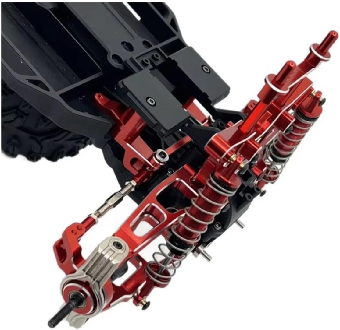 Rc Special Shock Absorber For Ud Ud1201 Ud1202 Ud-12Pro 1/12 Metal Shock Absorber Set For Fit RC Car Parts Tracked Vehicle Parts And Accessories Upgrade Replacement Use(Red)