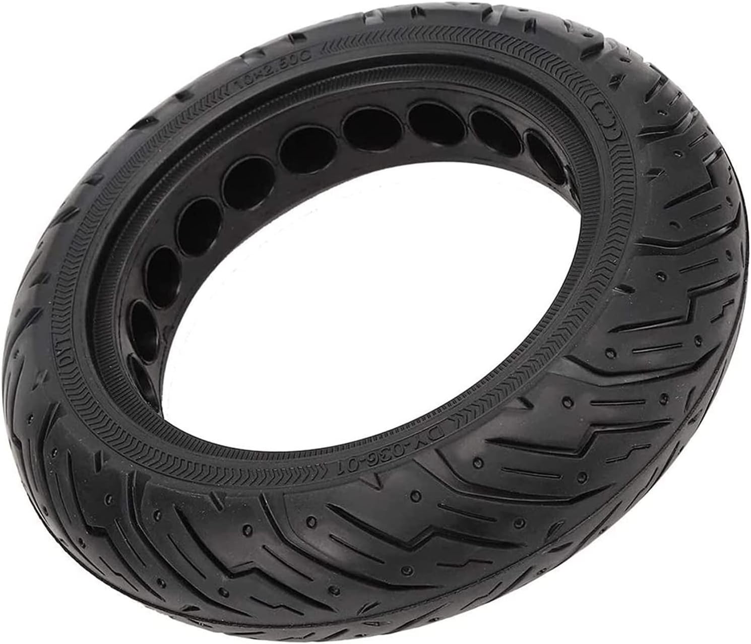 Premium Rubber Electric Scooter Solid Tires - Shock-Proof, Explosion Proof, Scooter Tyre, Solid Replacement Tyre for Scooter (Black)