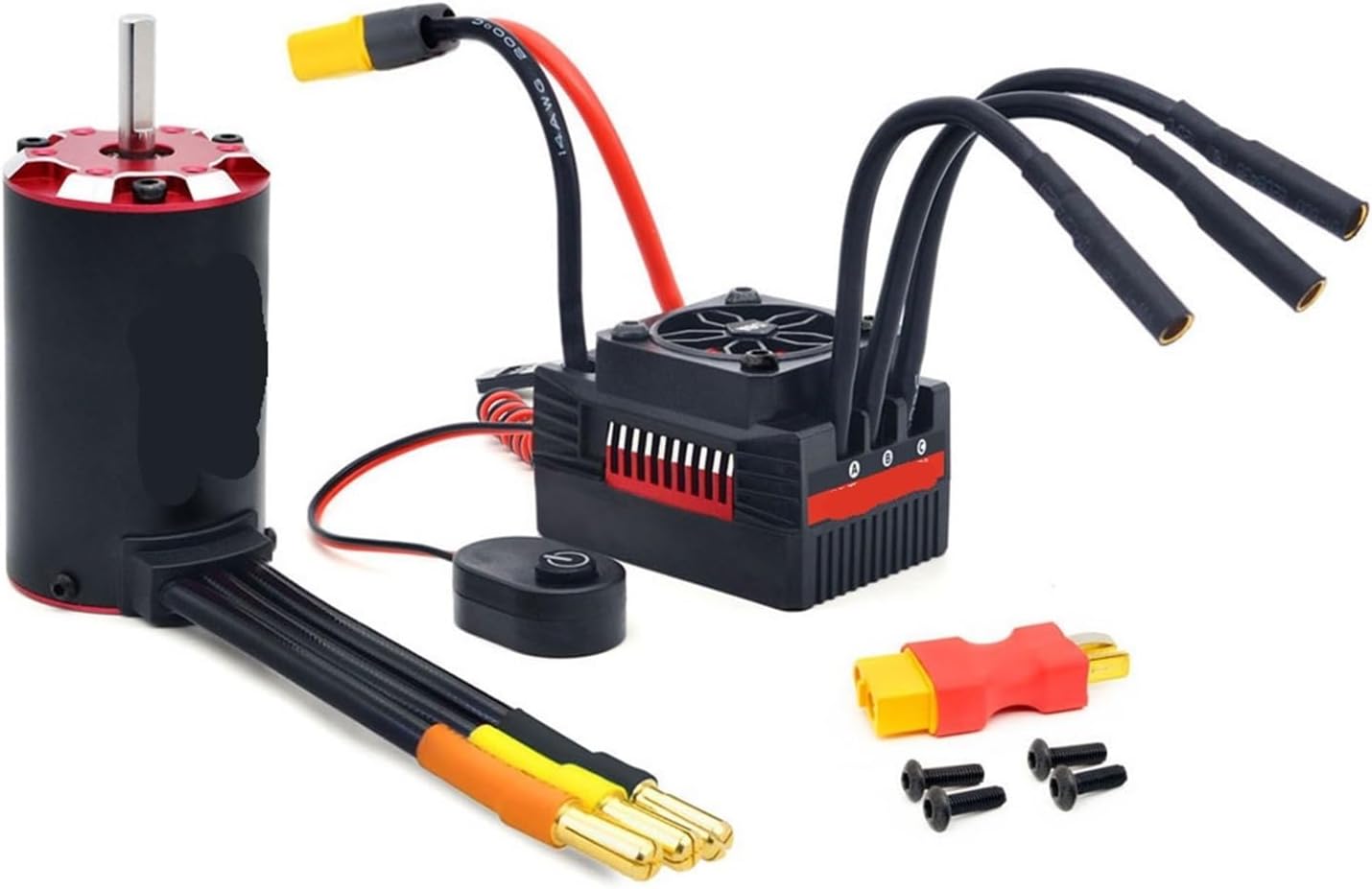 3650, 3660, 3665 brushless Motor with 50A, 60A, 90A ESC Combination(3665 2200KV 90A)