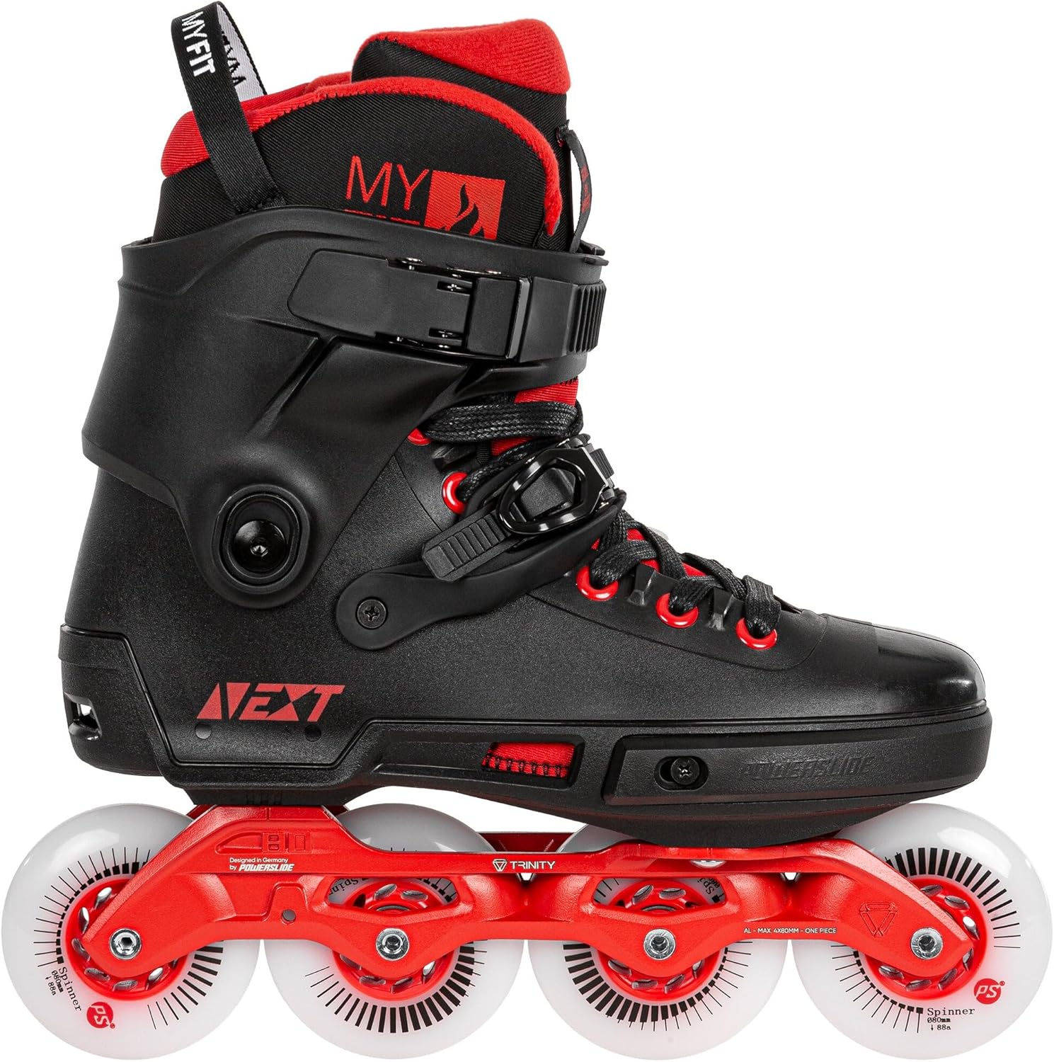 Powerslide Next 80 Skates - Black/Red
