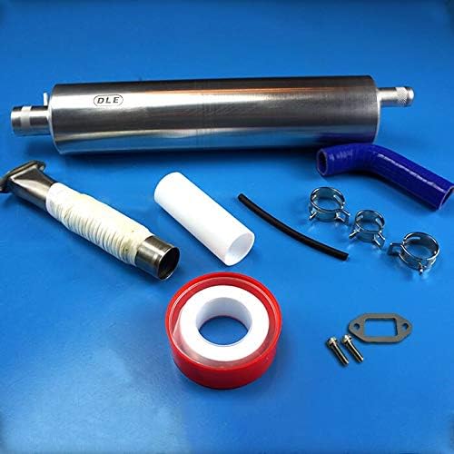 RC Long Muffler Canister Exhaust Set & Parts For 55RA Engine - (Color: Muffer)