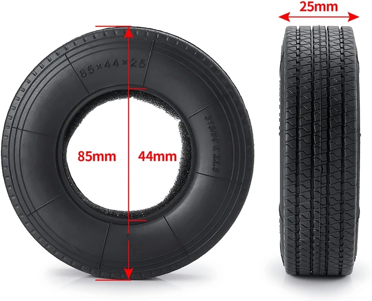 For Tamiya 1/14 Front Rear Wheel Tires 6x6 Complete Set RC Truck Tractor Trailer Cargo For Climbing Car Upgrade Parts Models