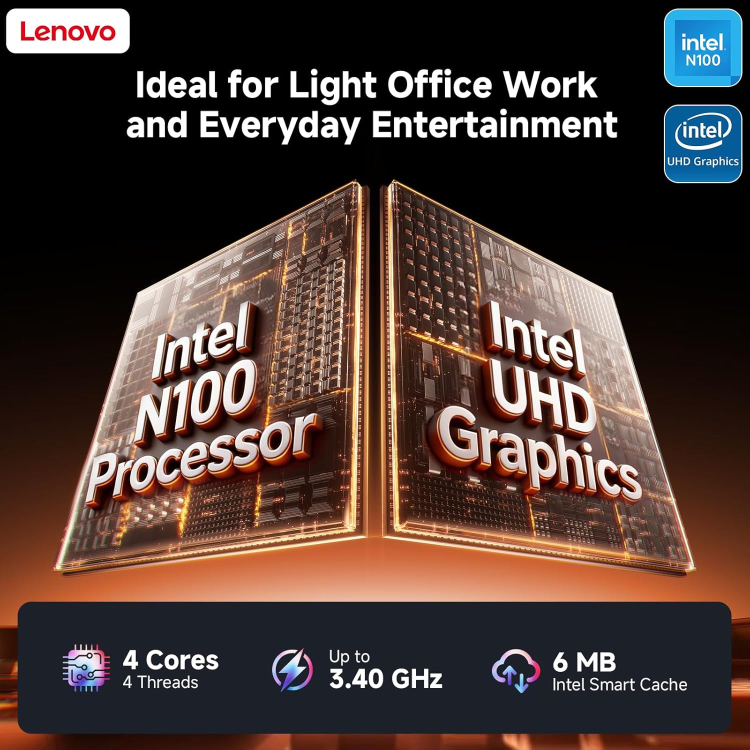 Lenovo All in One Desktop Computer, Windows 11 Pro, 16GB RAM, 512GB SSD, 23.8