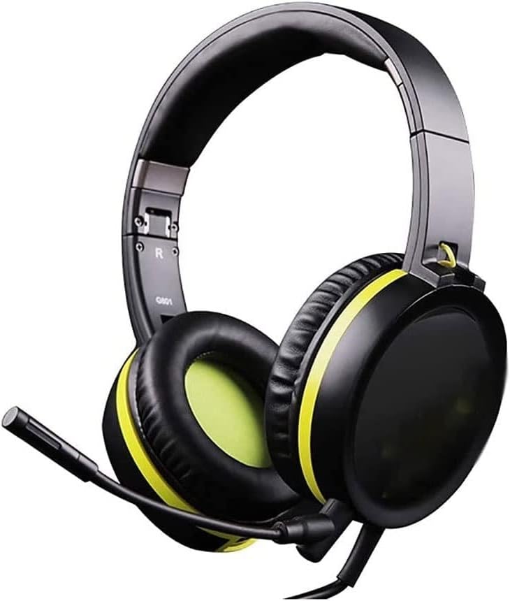 Gaming Headset,7.1 Surround Sound Gaming Headset Detachable Noise Cancellation Microphone Foldable, Over Ear and Adjustable Headphones for PC Laptop