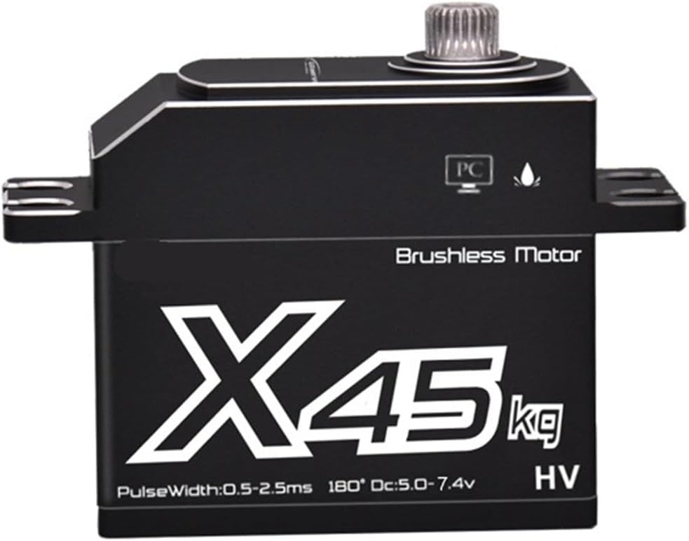 High Torque brushless 45KG servo high Speed CNC Aluminum Shell Full Metal Gear Cover Waterproof