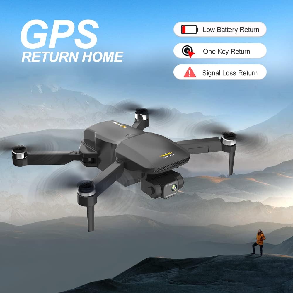 GPS Drone with Camera 4K,3-axis Gimbal, FPV Quadcopter for Adults, Brushless Motor, 60 Mins Flight Time, Supported TF Card,5GHz WiFi Transmission, Follow Me, Auto Return Home