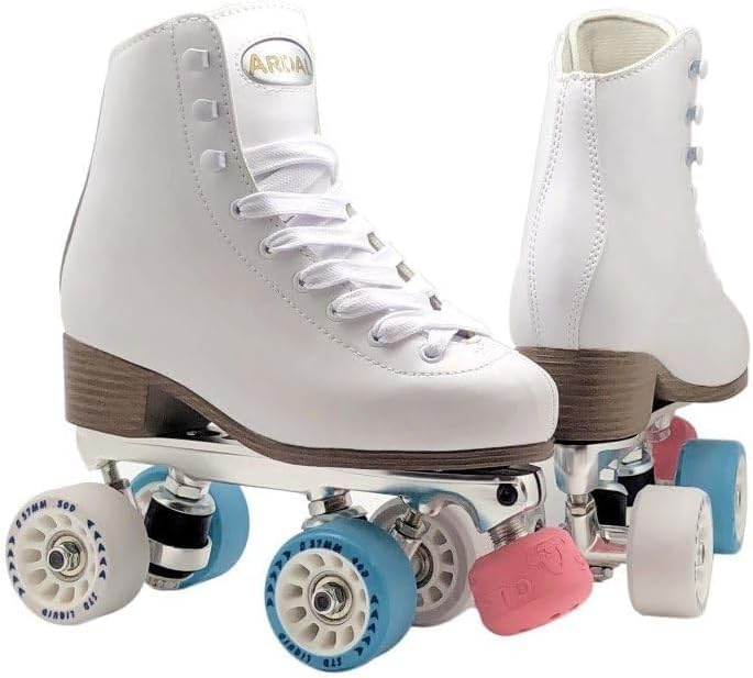 STD Skates & Wheels - Stifeld Ardal Boots+STD Master B-1 Bases+Impact Wheels - Figure Skating Wheels