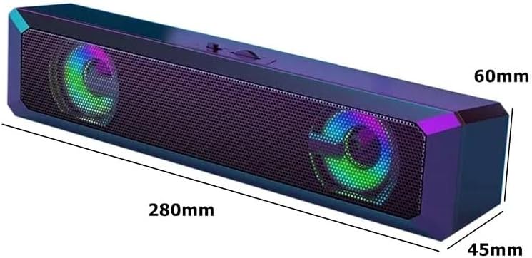 Wired Powerful Computer Speaker Bar Stereo Subwoofer Bass Music Player Surround Sound Box for PC Theater TV