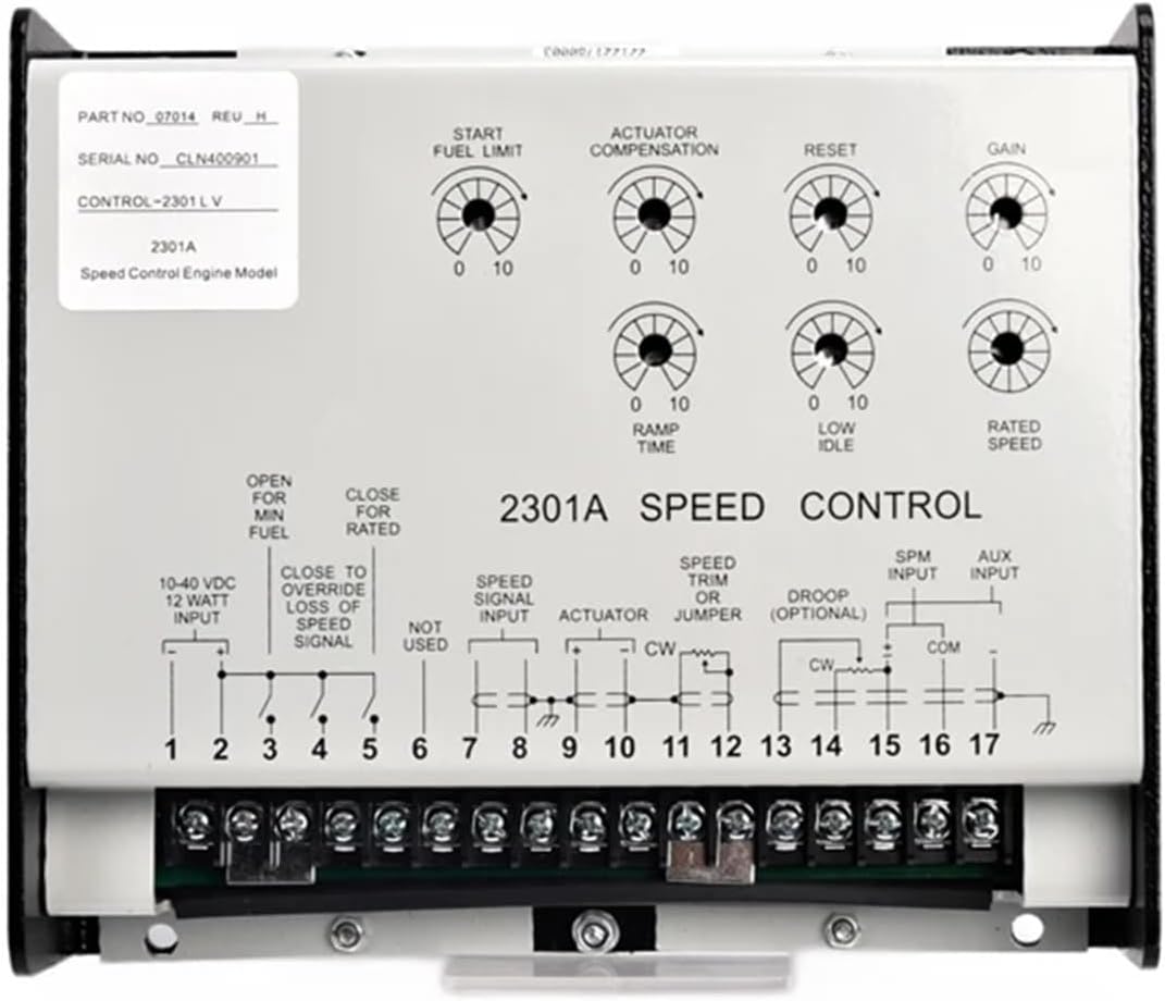 2301A 9907-014 Speed Control Generator Parts 9907-014 REV.F(Orange)