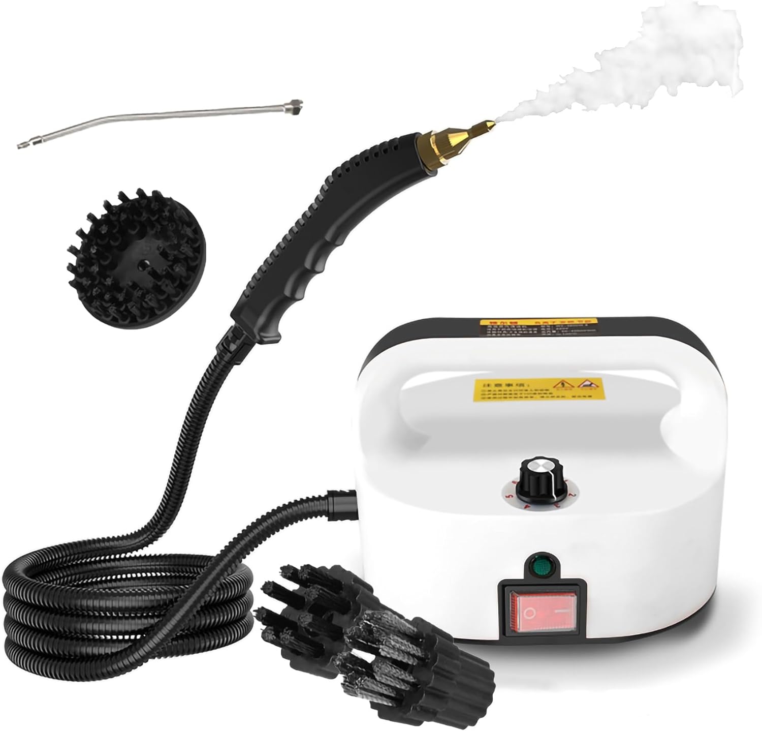 Electric Steam Cleaning Machine 1600W Handheld Steam Cleaner, Quickly Generate High-Temperature Pressurized Steam, Multi-Purpose Steamer for Home Use/Car Detailing/Kitchen/Bathroom/Furniture (Color :