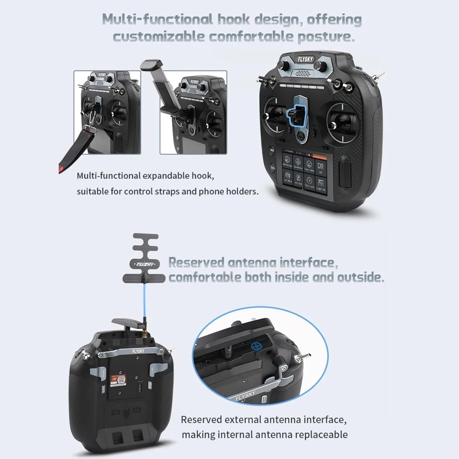 New Flysky FS-ST16 16CH 2.4GHz Digital Transmitter Protocol & FS-SR8 Receiver - RC Helicopter, Plane, Multicopter, Car, Boat