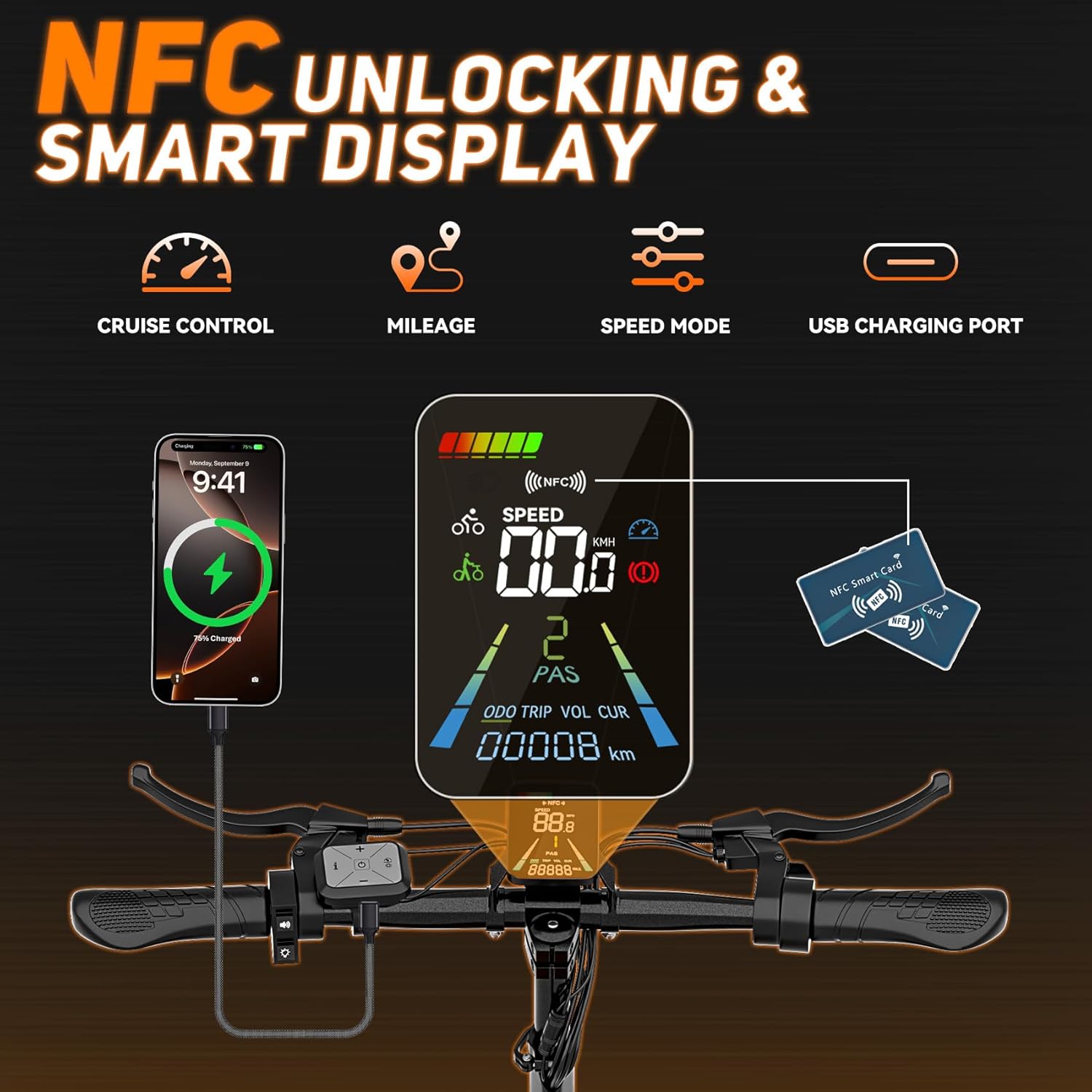 Off Road Electric Scooter, 3000W Peak Dual Motor Powerful E Scooter for Adults with Seat, Up to 35MPH & 70-Mile Range, 48V 20AH Battery, 11