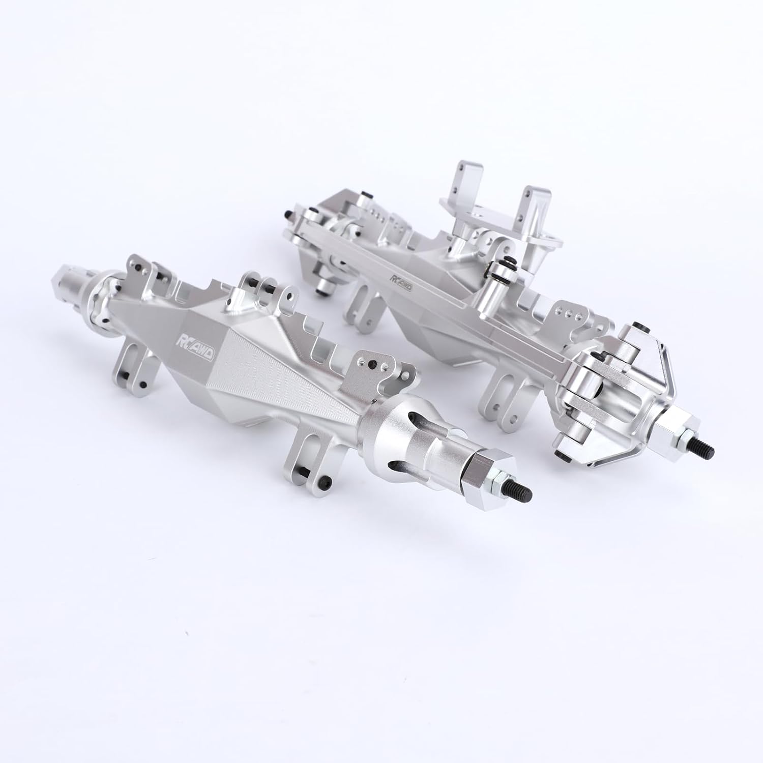 RCAWD 7075 LMT Front & Rear Axle Set, 90% More Durable Housing with 40CrMo Gears & Metal Differential Upgrades Parts for Losi 1/8 Solid Axle #LOS242031#LOS242030