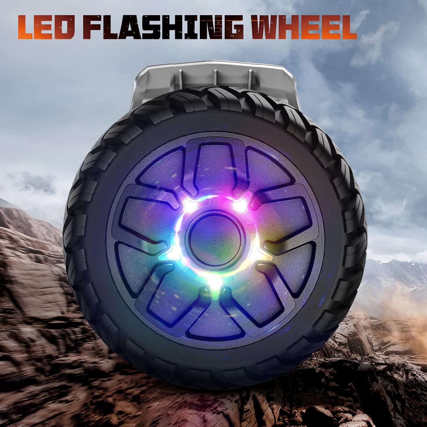 SISIGAD Hoverboard, All Terrain Hoverboards, 8.5'' Two Wheel Self Balancing Scooter with Bluetooth Speaker, Off Road Hoverboard with LED Lights, Music Hoverboards