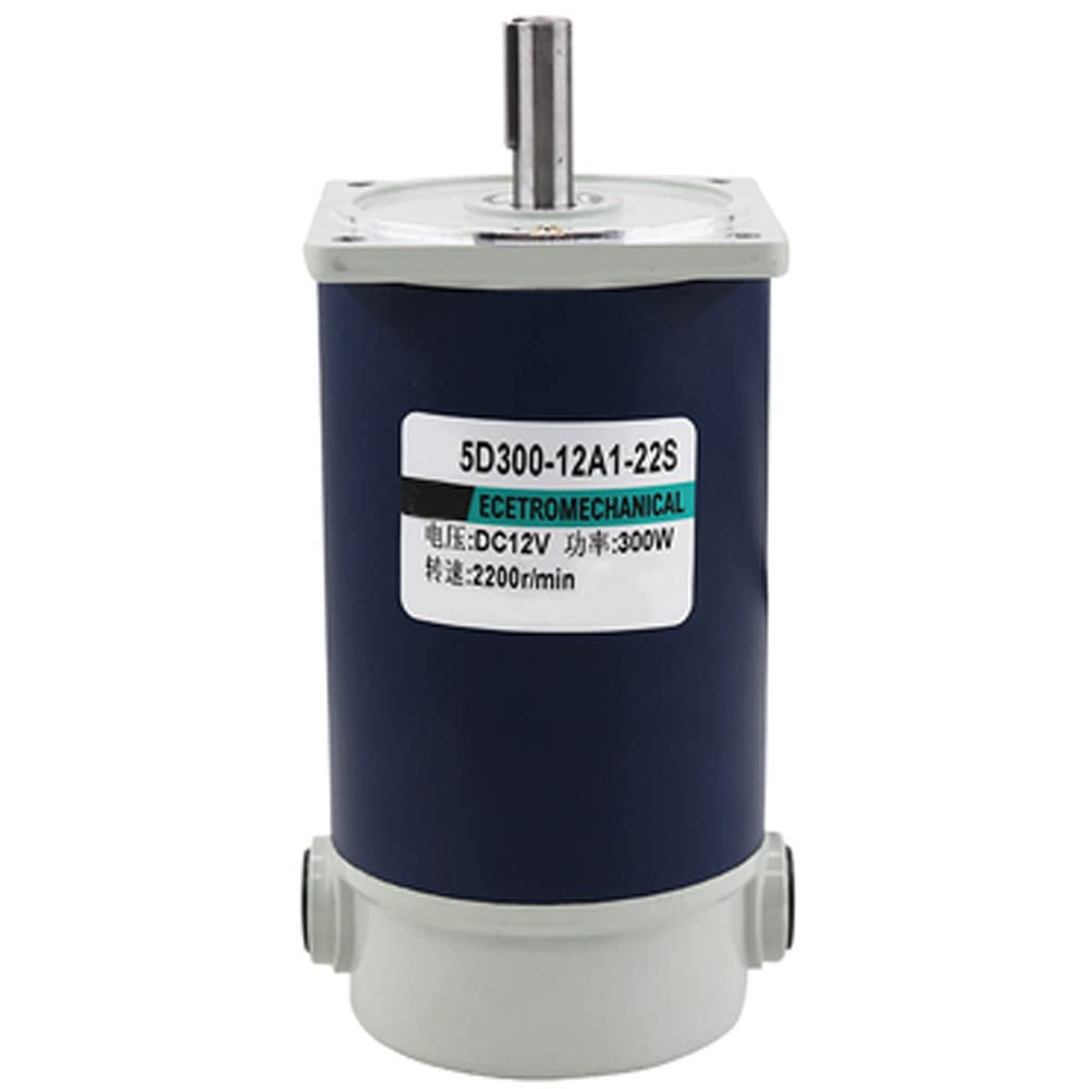 300W High Speed Motor 12v24v DC Speed Motor Large Torque Positive and Negative Electric Motor - (Speed(RPM): 1800rpm / Voltage(V): 24V)