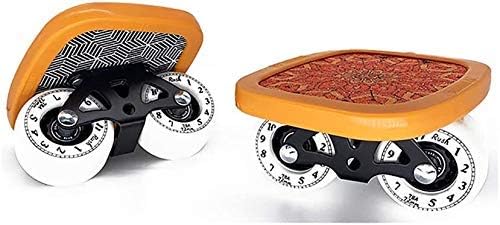 Lamp Post Lights Outdoor,Garden Light Drift Skates with High Rebound PU Wheels, Freeline Skates, 7 Layer Maple Deck, Classic Flower Pattern Skateboard, for Extreme Sports/Outdoors/Beginners/