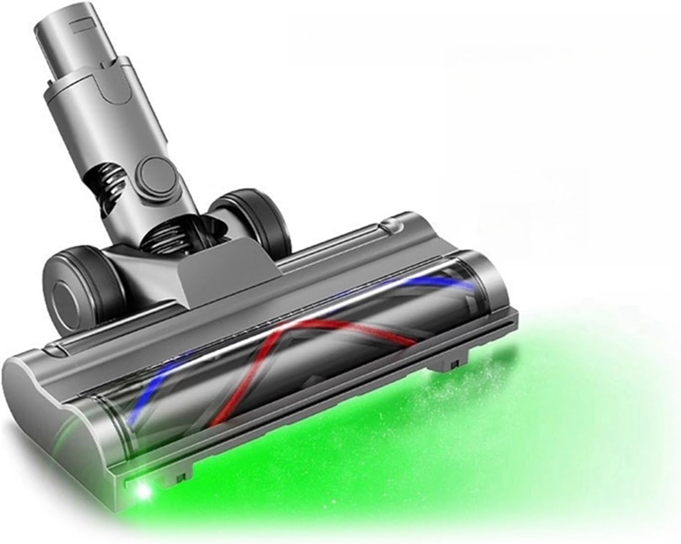 AHGDFJLH Electric Floor Brush Head with LED Dust LightsCompatible for Dyson V6 DC58 DC59 DC62 DC72 Vacuums - Floor Cleaning Attachment