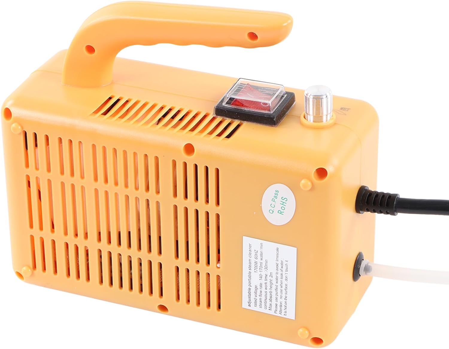 1700W High Pressure Steam Cleaner with Flashlight Extension Tube Handheld Steam Cleaning Machine (US Plug 110v)