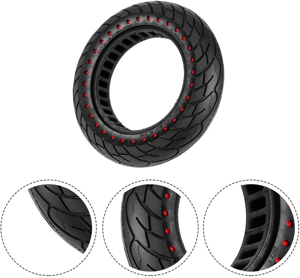 Motorized Scooter 10x2.5 Solid Tire for Max G30 Scooter 60/70-6.5 Solid Tyre 10 Inch Tire Non-Slip Tires Electric Scooter Accessories Motorized Scooter