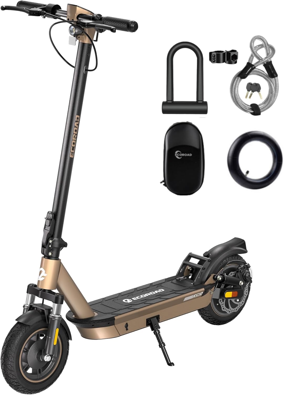 ECOROAD EC10 Electric Scooter for Adults, 500W Motor up to 25 MPH, 32 Miles Long Range, 10