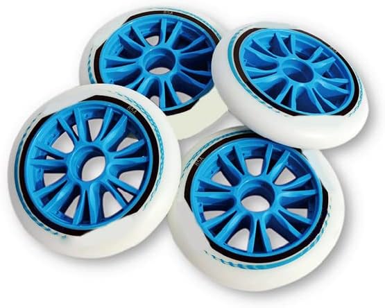Inline Skate Wheels for Outdoor Indoor 85A Inline Hockey Replacement Wheels Low Noise Wear-Resistant PU Wheels 100mm 110mm