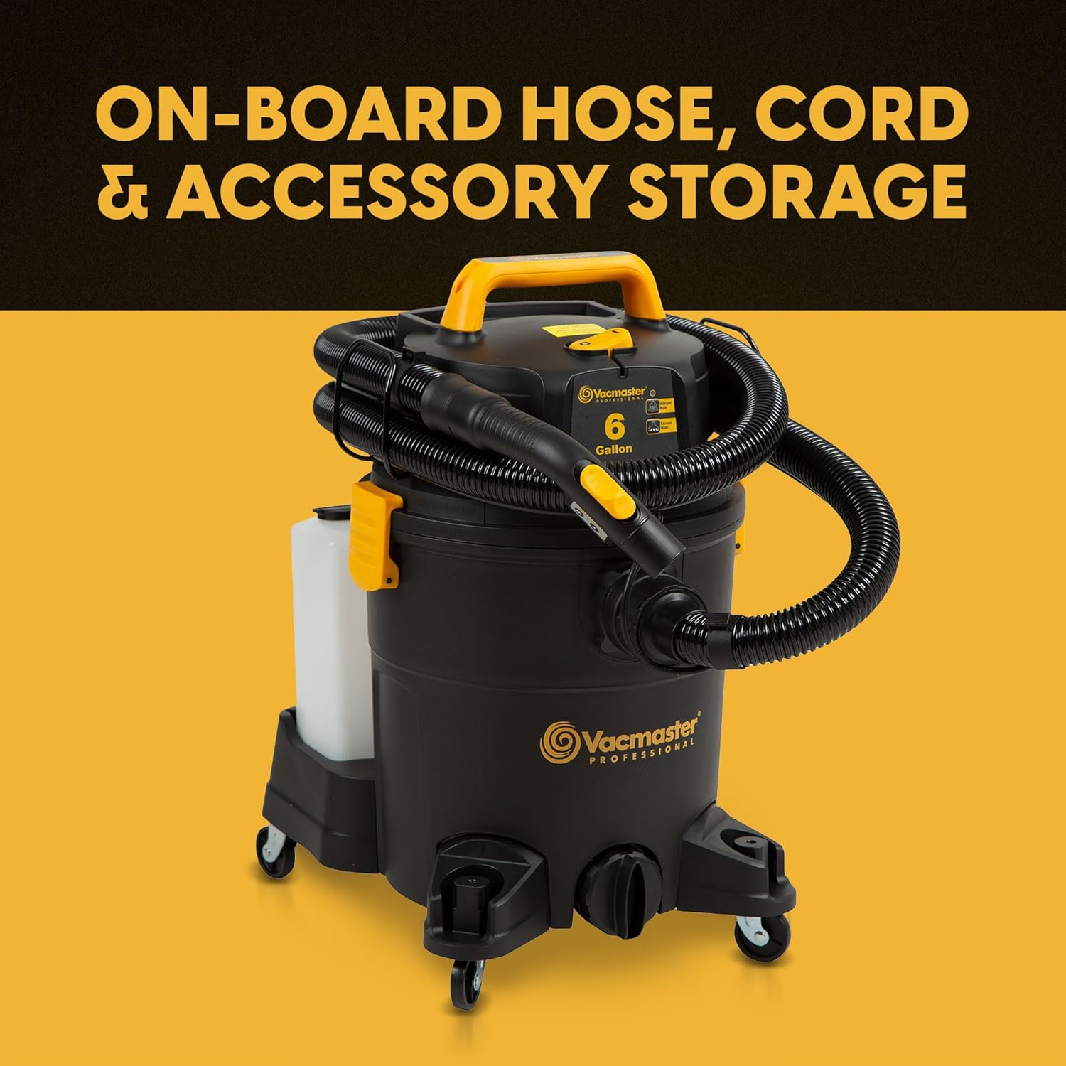 Vacmaster VK609PFR 0201 6 Gallon 5.5 Peak HP 3-in-1 Wet/Dry/Upholstery Shampoo Vacuum Cleaner