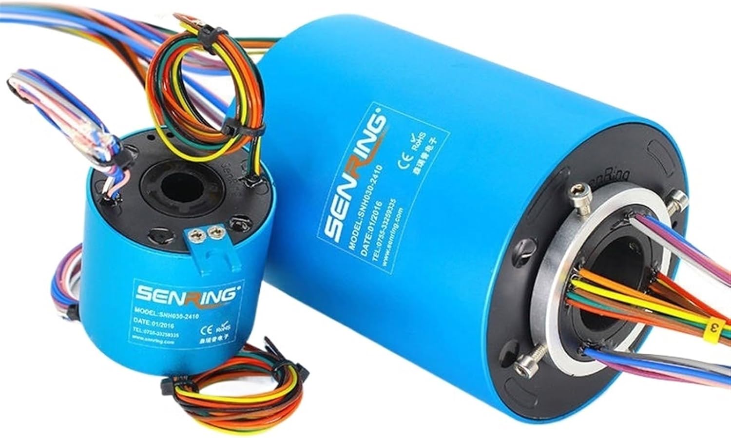 Electronic Conductive Slip Ring with Hole Size 30mm OD99mm for Transmitting 6/12/24 Wires 2A 5A 10A Power Current(24circuits 10A)