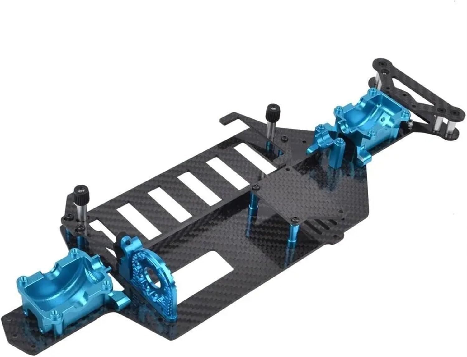 RC Car Frame Parts For Tamiya For TT02 TT02D TT-02R TT-02S TT-02SR 1/10 Chassis Carbon Lower W/Diff Case Rc Car Upgrade Accessories Replacement