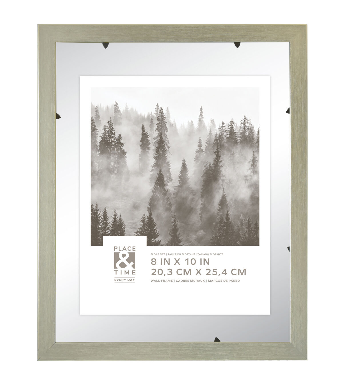 8 x 10 Silver Wall Float Frame by Place & Time