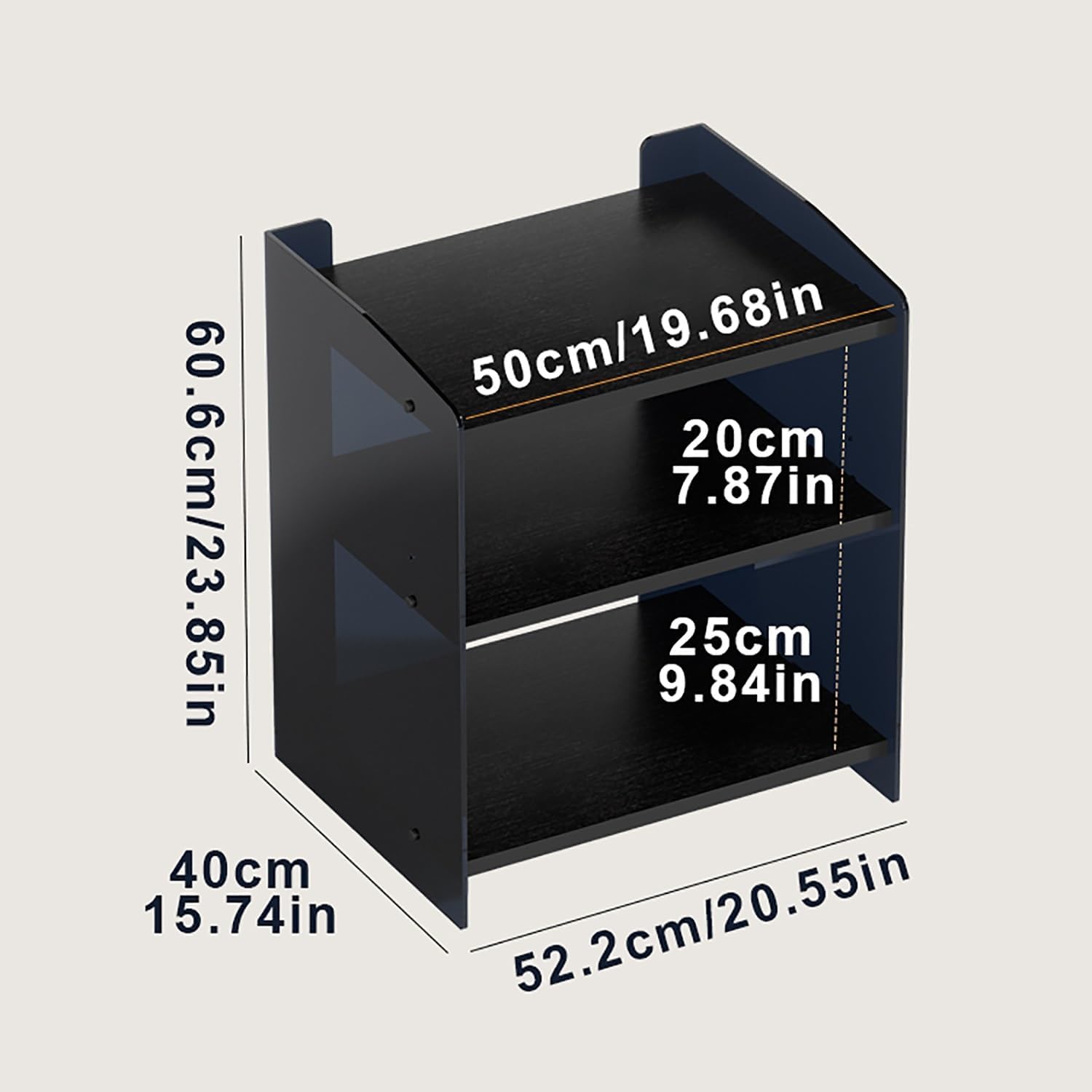 Media Stand Gaming Shelf Tall Audio Video Rack Cabinets Entertainment Stereo Stand Media Tower AV Media Stand Corner Shelf for Livingroom Gameroom Recording Studio Bedroom.(Original wood