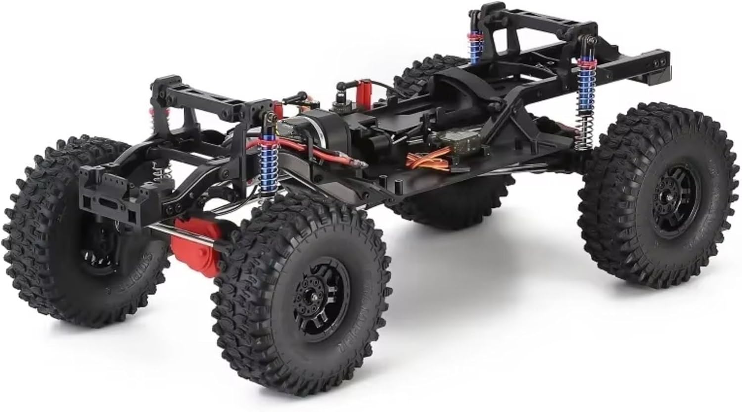 For TRX-4 1/10 AX-8508 313mm Wheelbase For Chassis Frame With Differential Portal Axle High Low Speed RC Crawler Car RC Crawler Frame(With Tires)
