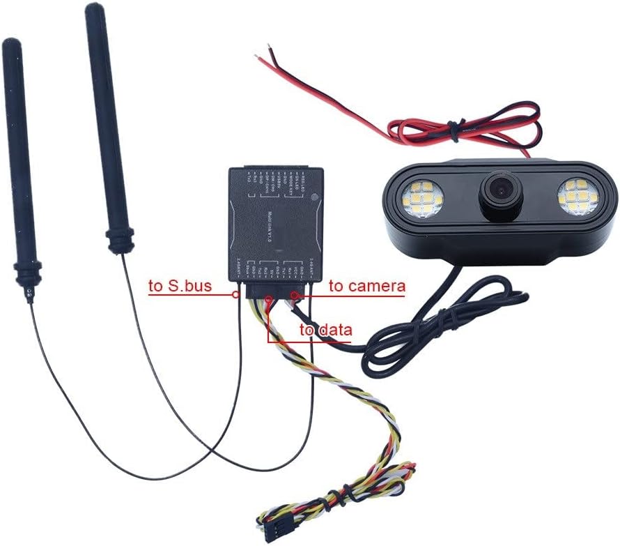 RC Helicopter Aircraft Parts for Skydroid R12 Receiver RX/SG12-RX for T12 Radio Transmitter Plant Protection Drone Assessories Replaceable Accessories (Color : 2 Pieces)