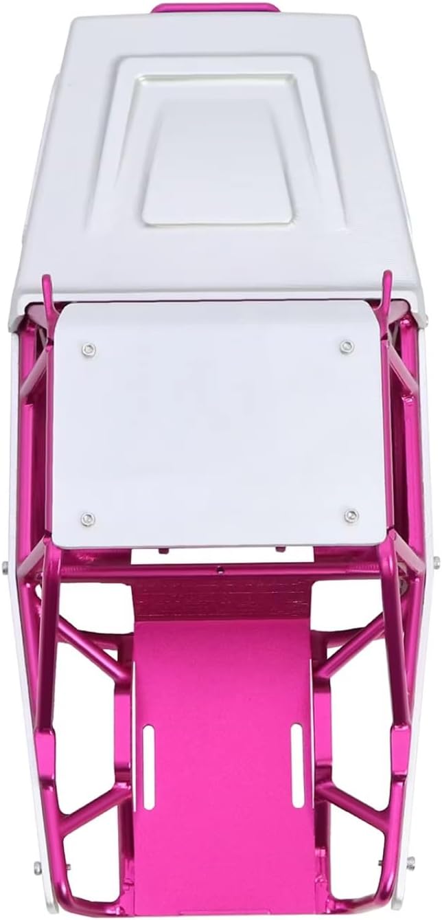 RC Repairs Models For Axial For SCX24 For Ripper 1/24 CNC Aluminum Frame Body Shell Rocks Cage Tube Chassis RC Crawler Upgrades(Pink)